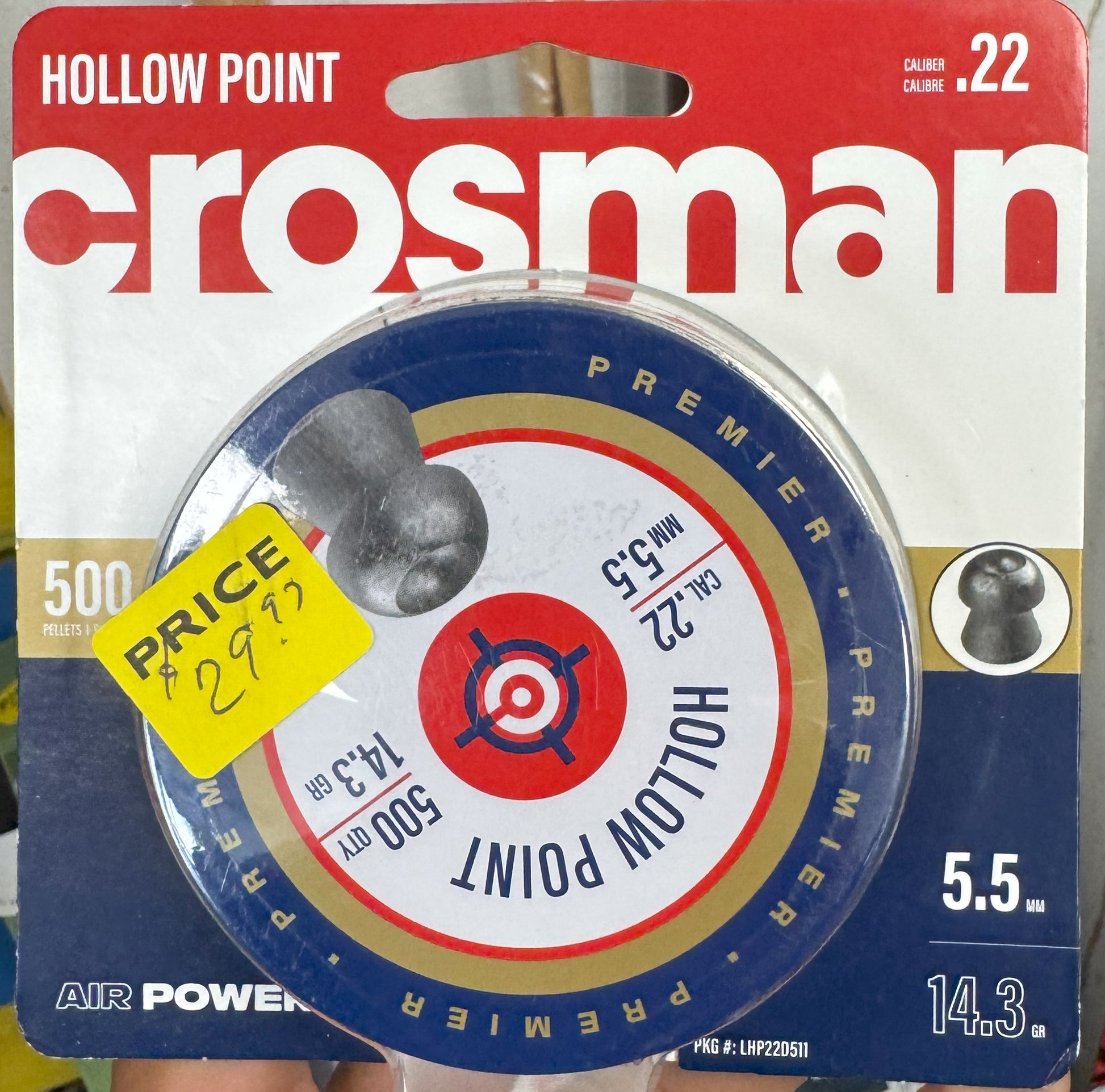 Hollow Point Pellets (500pk) Caliber .22